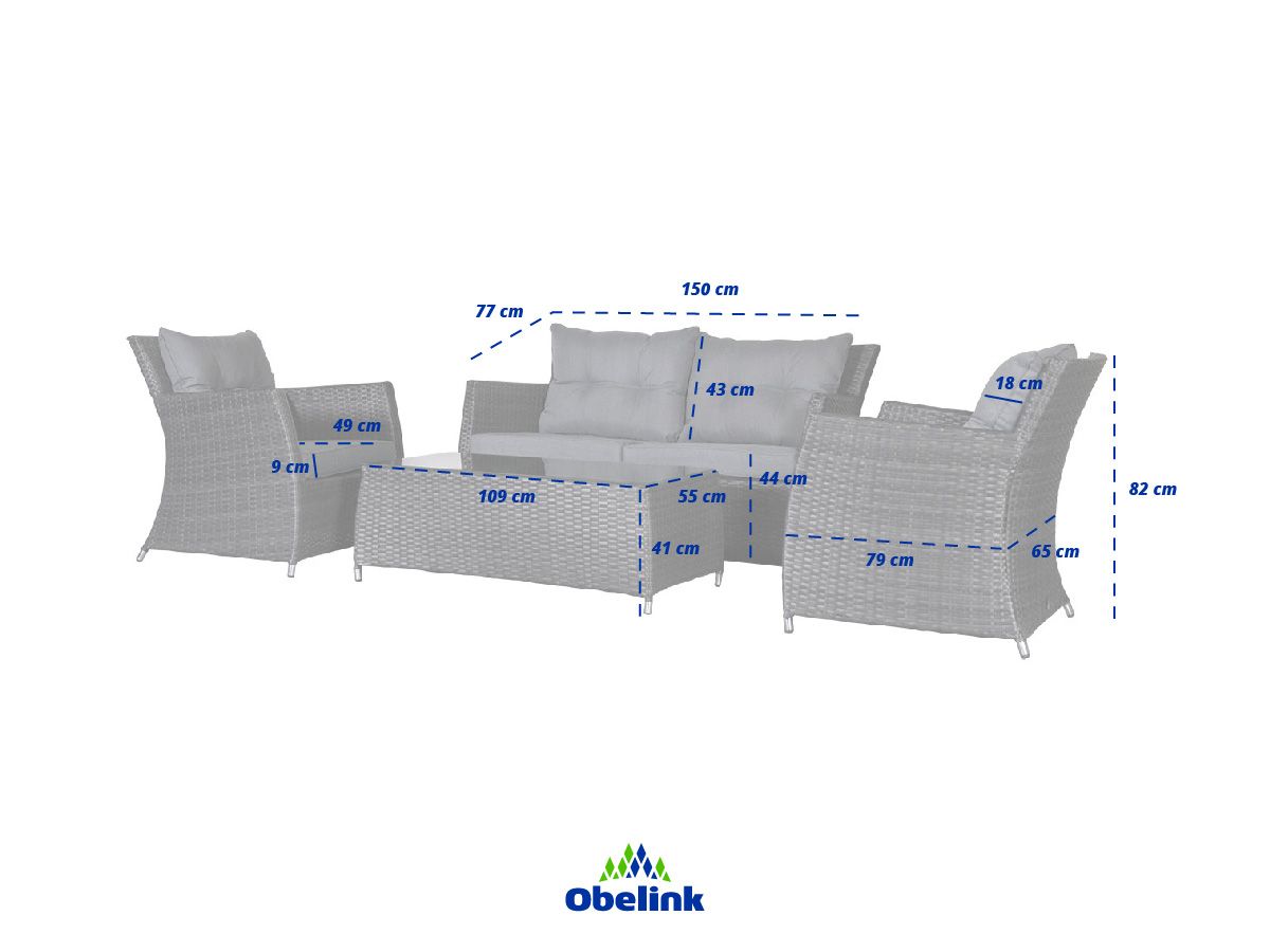 Outdoor Feelings Parijs Loungeset