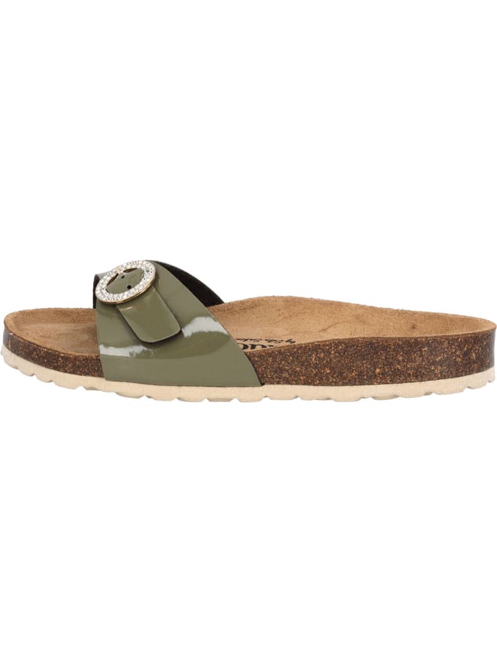 palado Pantoletten in khaki lack günstig kaufen