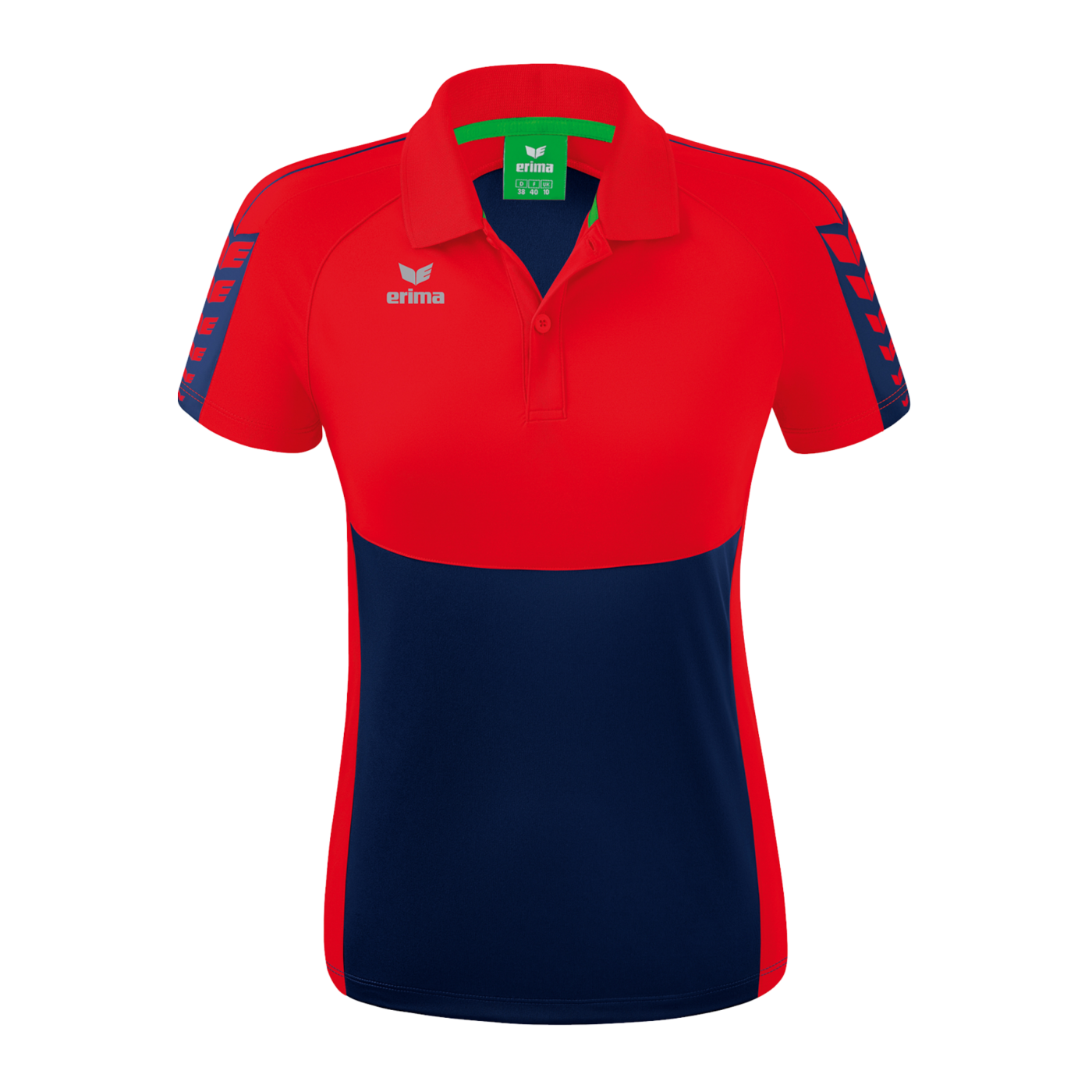 Erima Six Wings Poloshirt Damen Blau Rot