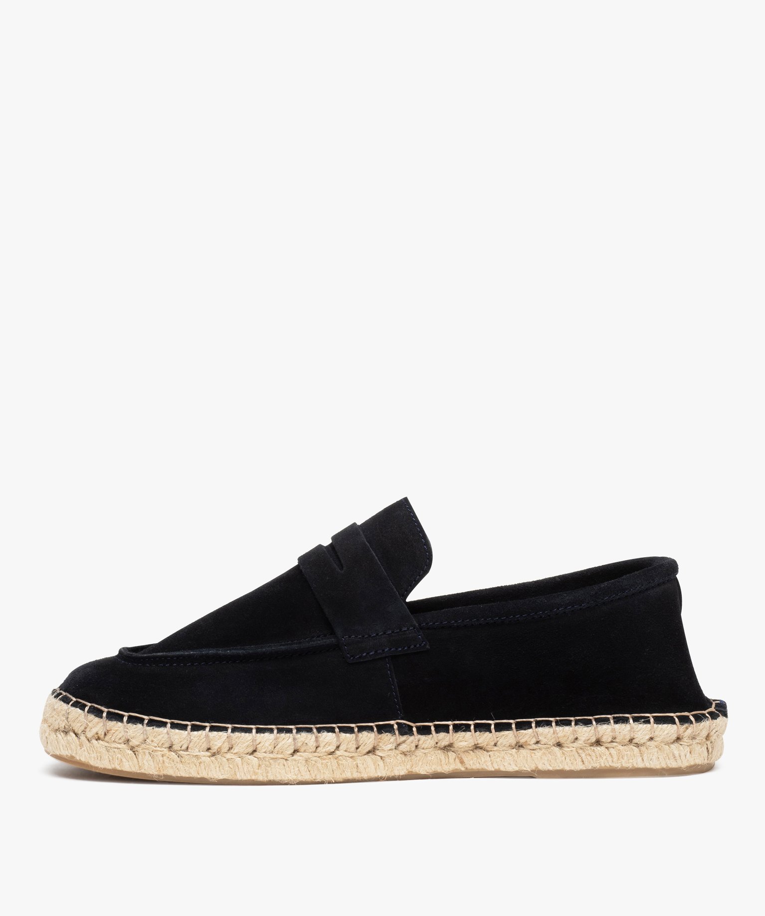 Mocassins homme unis semelle en corde tressée - Taneo marine | GEMO