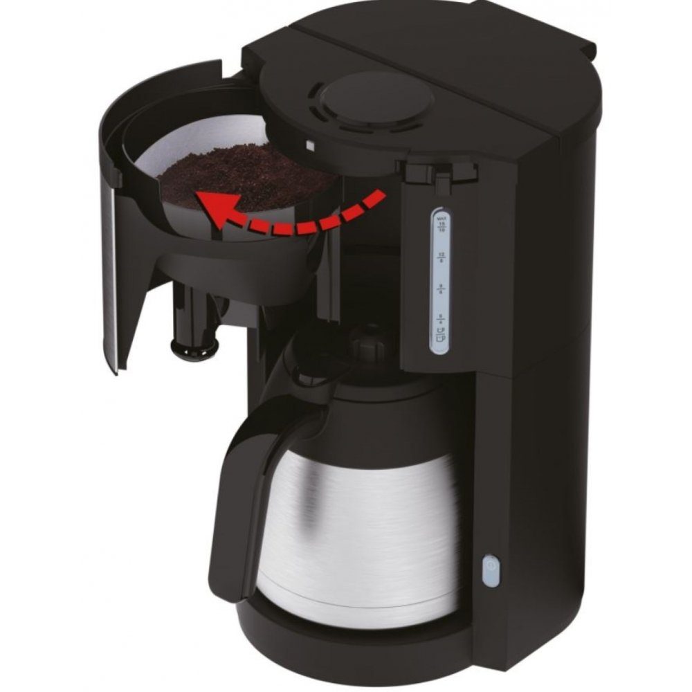 Krups Filterkaffeemaschine Krups KM305D ProAroma - Kaffeemaschine - schwarz/edelstahl