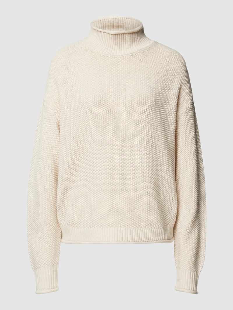 Strickpullover mit Turtleneck Modell 'MALVA' in offwhite