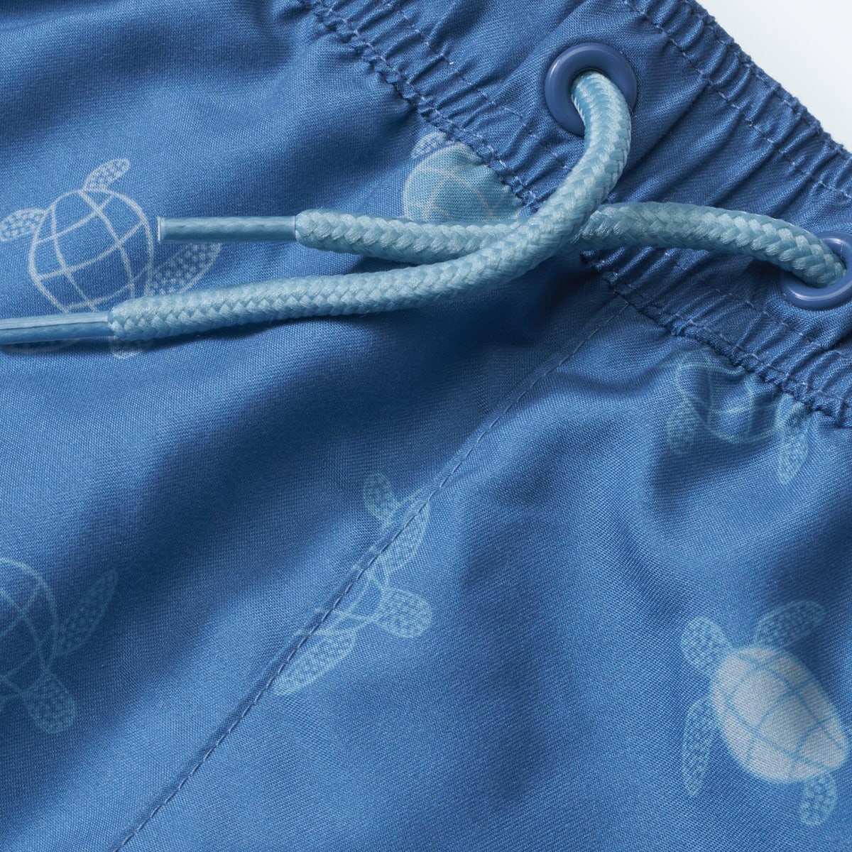 Badehose mit Schildkröten-Muster, blau, Gr. 110/116, 1 St
