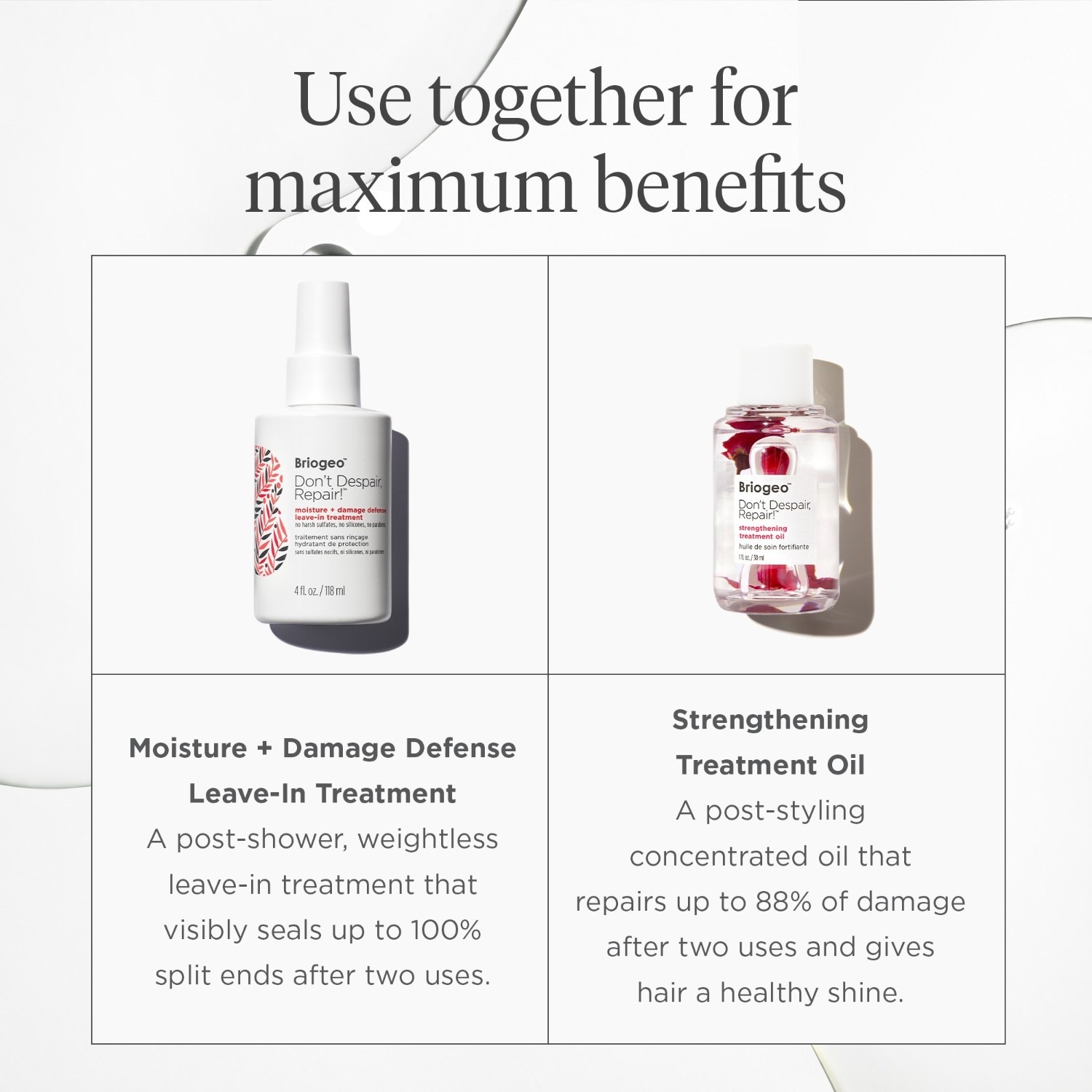 Moisture + Damage Defense Leave-In Treatment