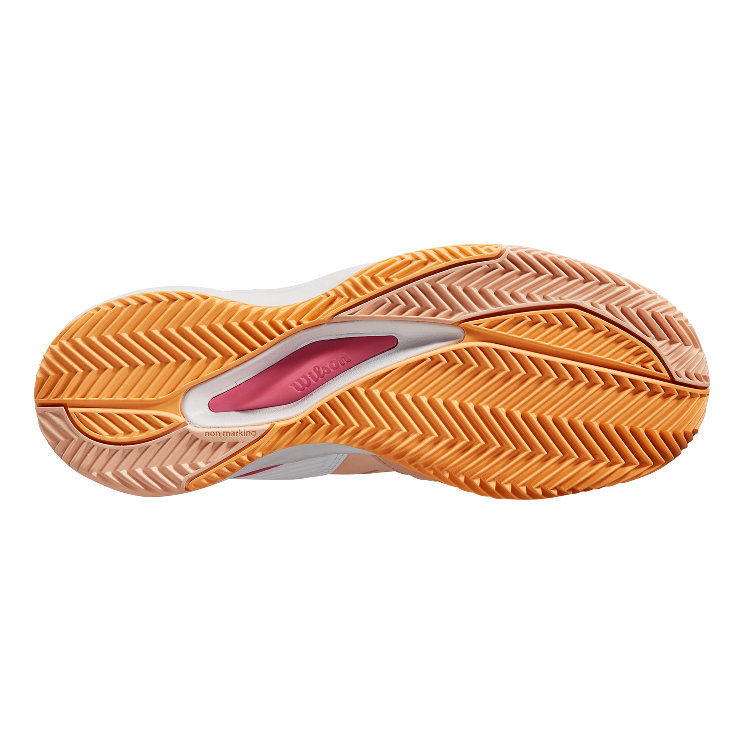 Rush Pro ACE CLY Sandplatzschuh Damen - Apricot, Weiß