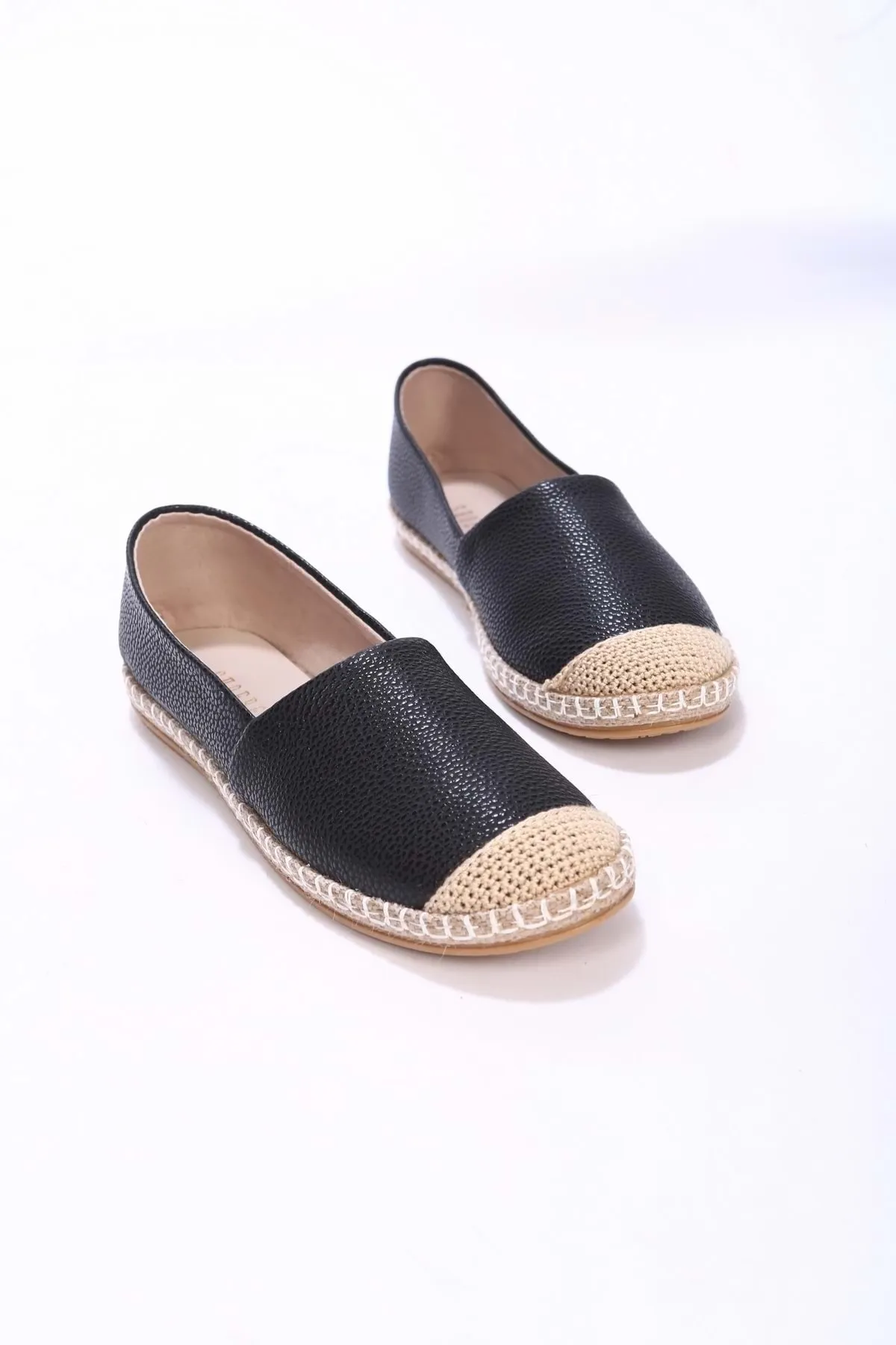 Shoeberry  Ziles Black Skin Espadrille für Damen