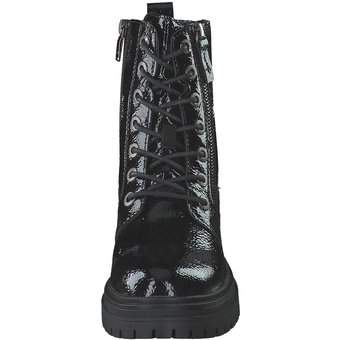 Tom Tailor Schnür Boots in schwarz