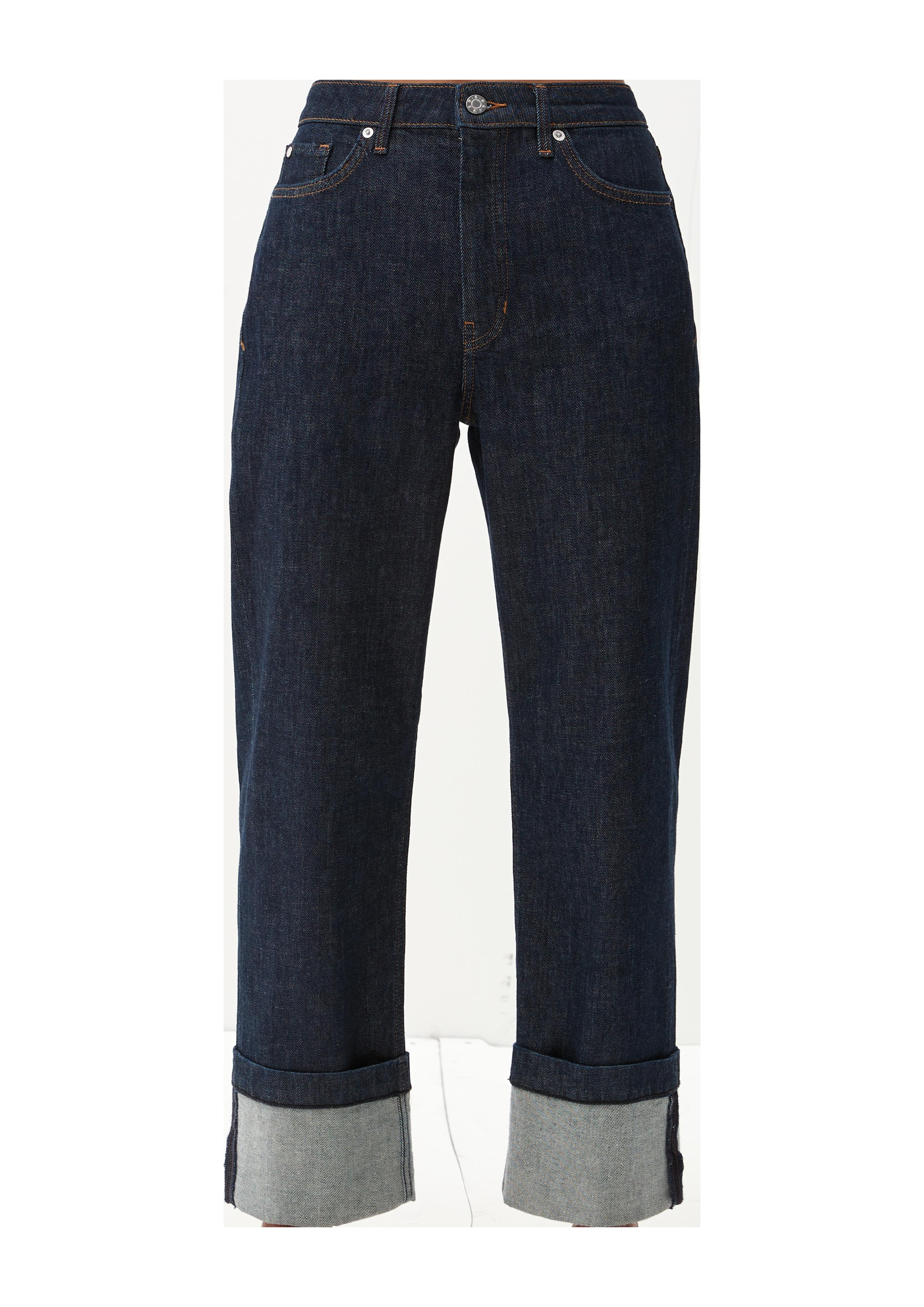 Cropped-Jeans Karolin / Regular Fit / High Rise / Straight Leg   2120656-58Z8