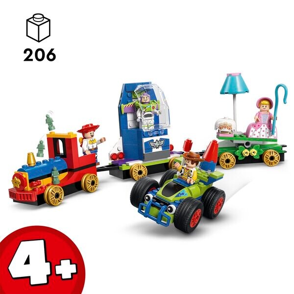 LEGO Disney 43264 Vlak za zabavo in avtomobil na daljinsko upravljanje iz Sveta igrač