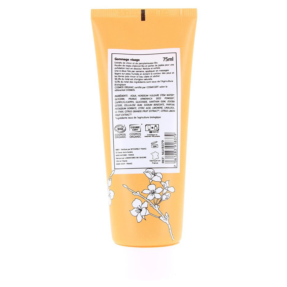 nijiko Gommage Visage Bio - Peau Mixte à Grasse Exfoliant et gommage