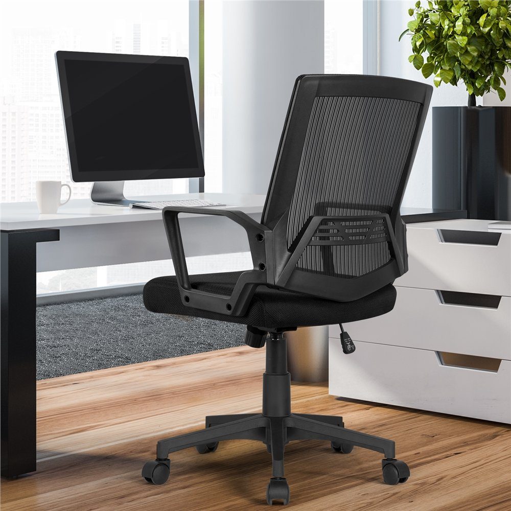 Yaheetech Schreibtischstuhl, Bürostuhl Ergonomischer Drehstuhl