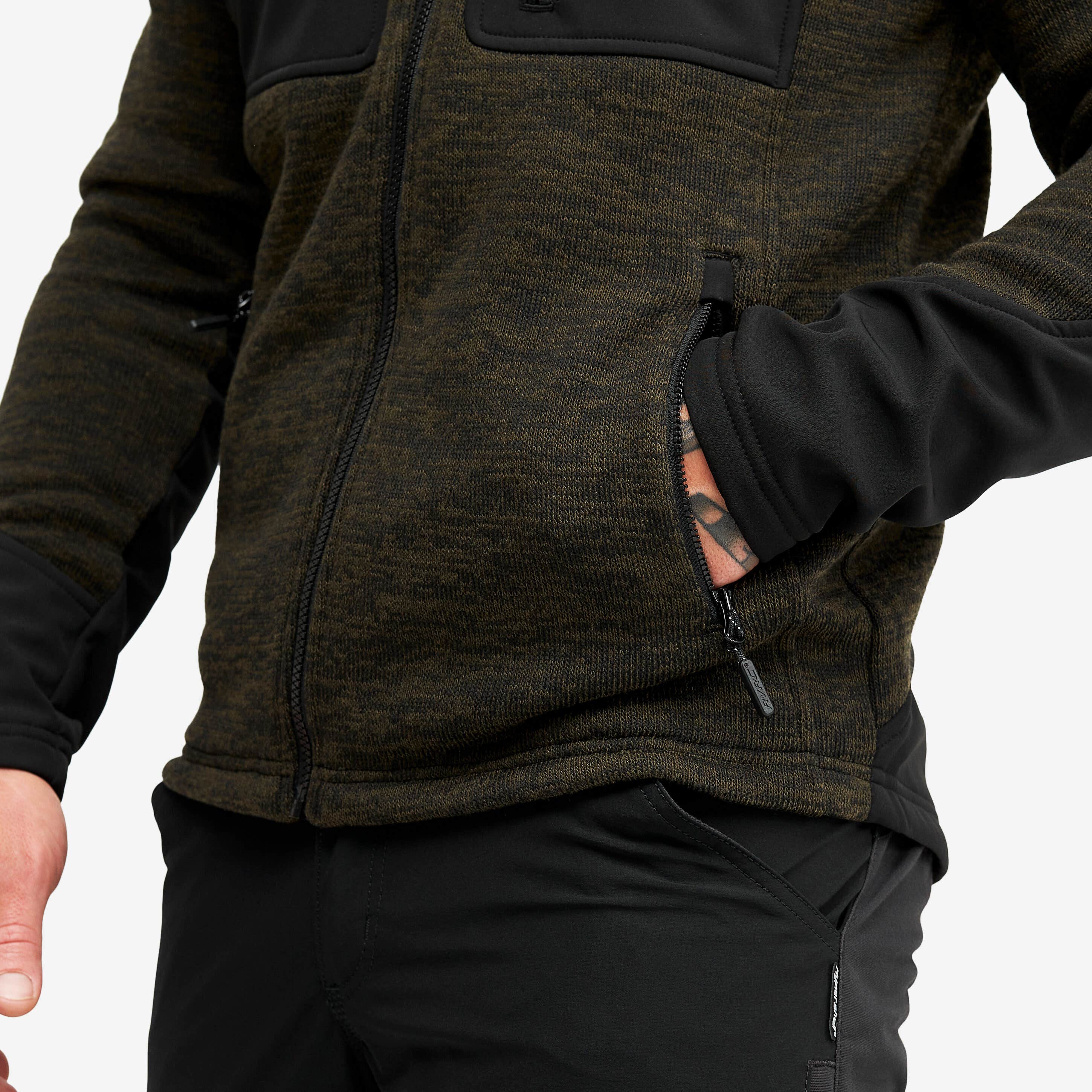 Wander Pro Wool Hoodie Homme Dark Olive