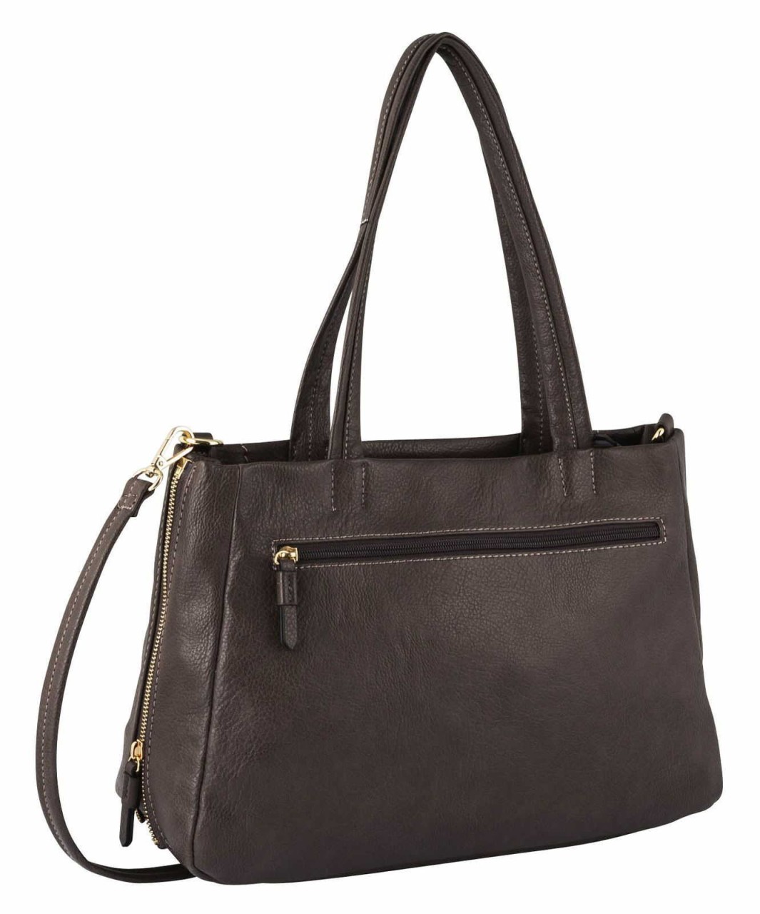 GABOR Handtaschen taupe KARA, Zip shopper M, dark taupe