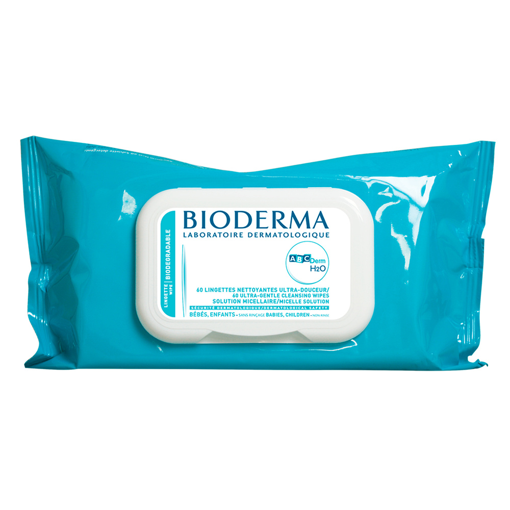 Bioderma ABCDerm H2O Lingettes biodégradables Lingettes