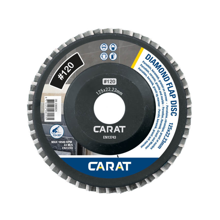 Tarcza listkowa diamentowa Carat EFD1200000 125 mm, ziarnistość 120