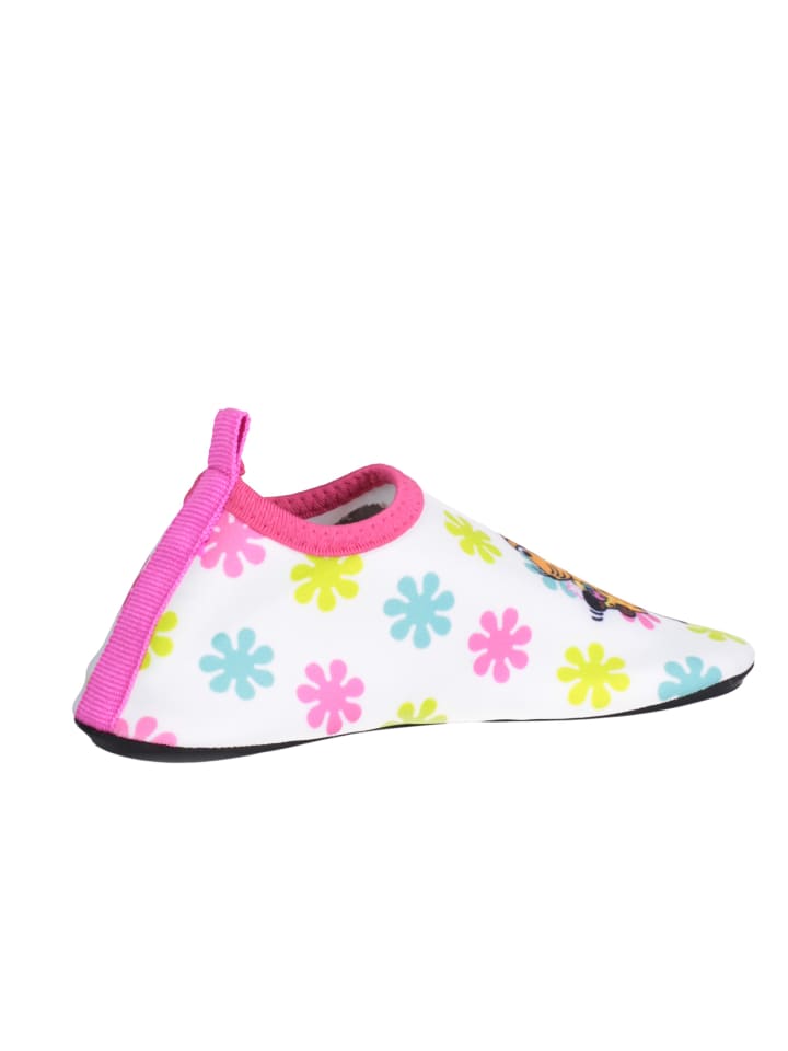 Playshoes Barfuß-Schuh DIE MAUS Blumen in Weiß/Rosa günstig kaufen