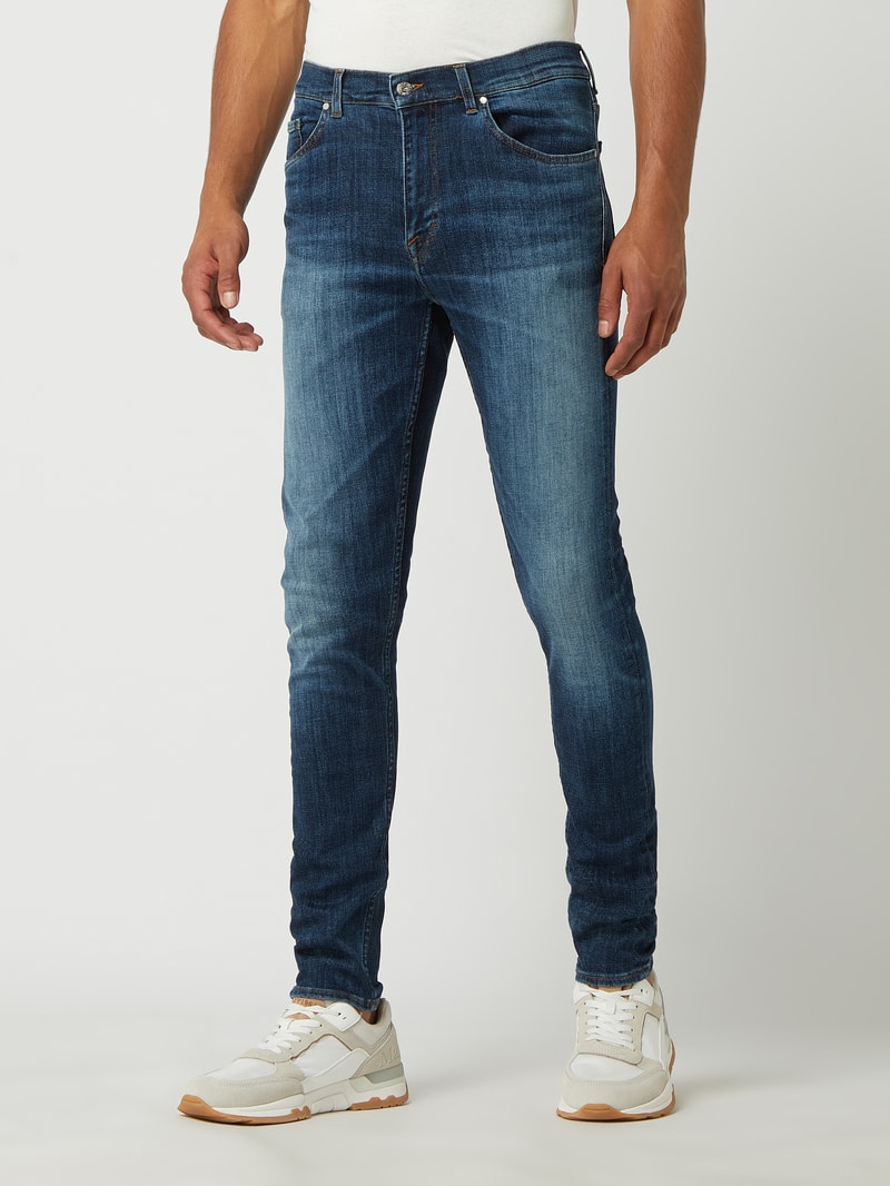 Slim Fit Jeans mit Stretch-Anteil Modell 'Evolve' in dunkelblau