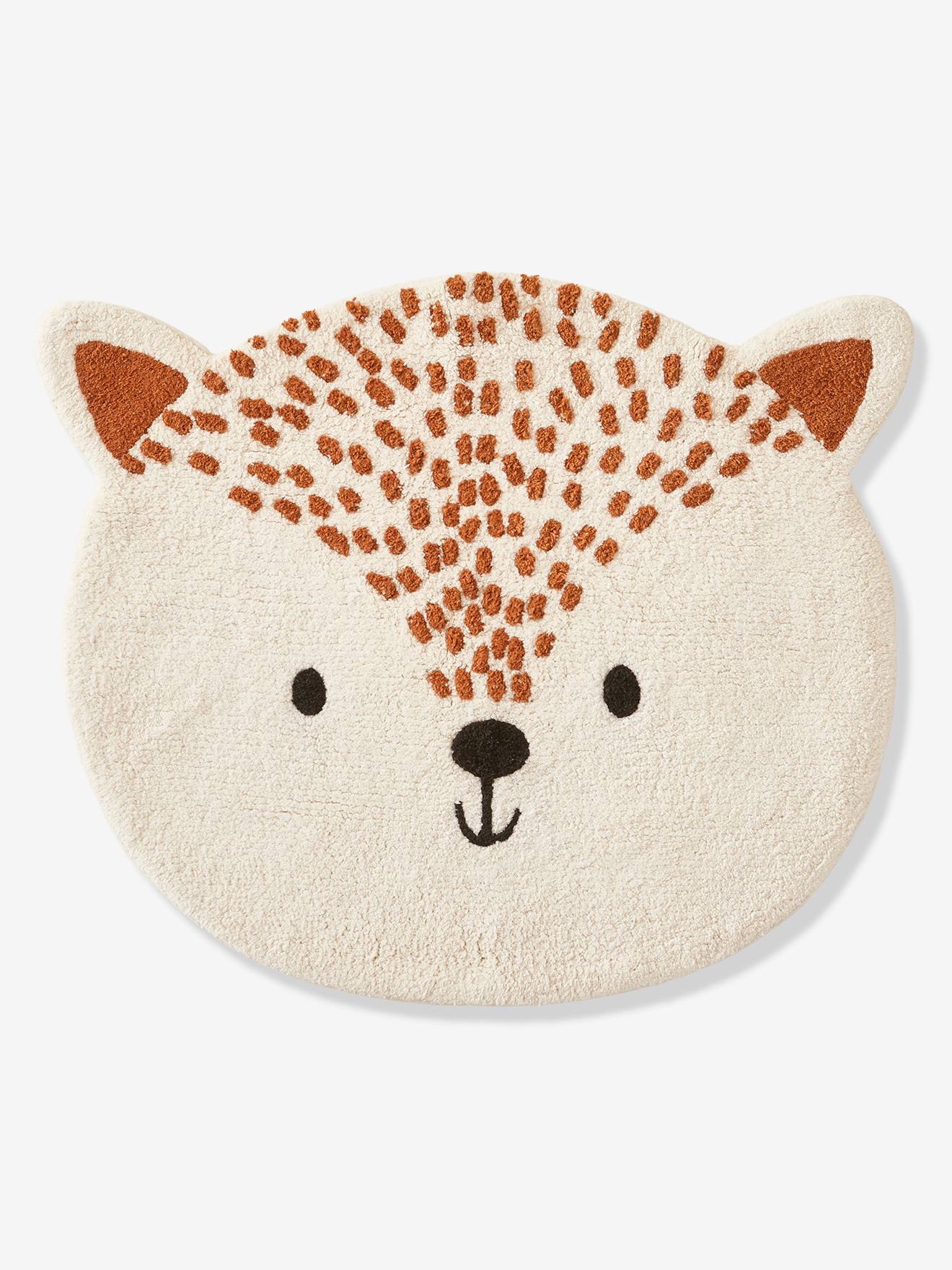 Tapis en éponge Renard des neiges beige