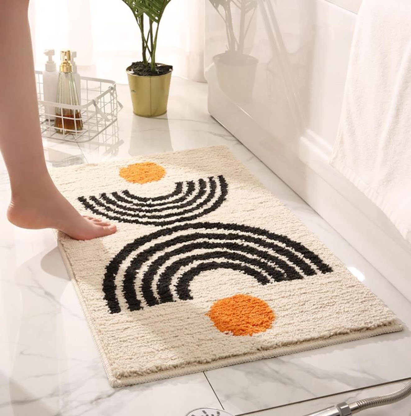 Antirutsch Teppichunterlage Badezimmer-Eingangstürmatte Teppich, Tapferer Ping