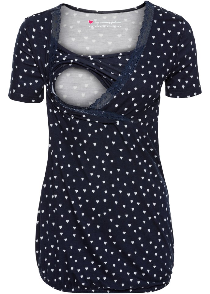 Umstandsshirt / Stillshirt, Spitze