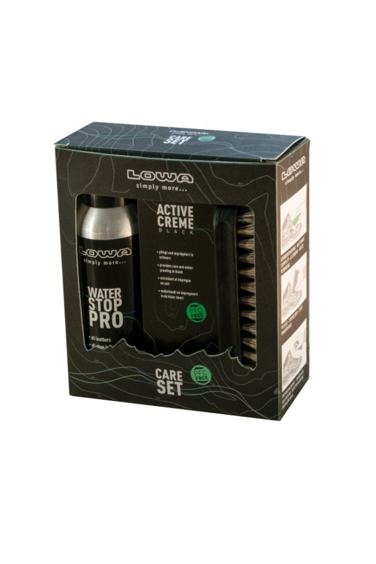 Lowa Care Set Black - Alles für eine optimale Pflege Pflegeset (3-St)