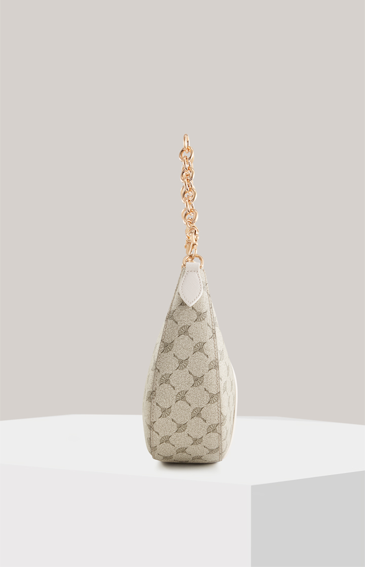 Schultertasche Mazzolino Misto Annina in Beige/Pink gemustert