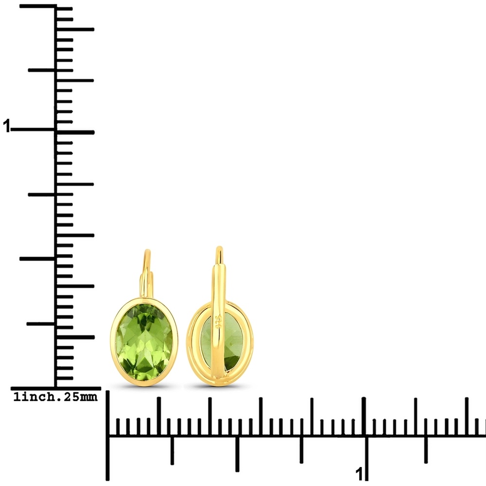 Rafaela Donata Boucles doreilles Argent sterling Vert en Or jaune Bijoux