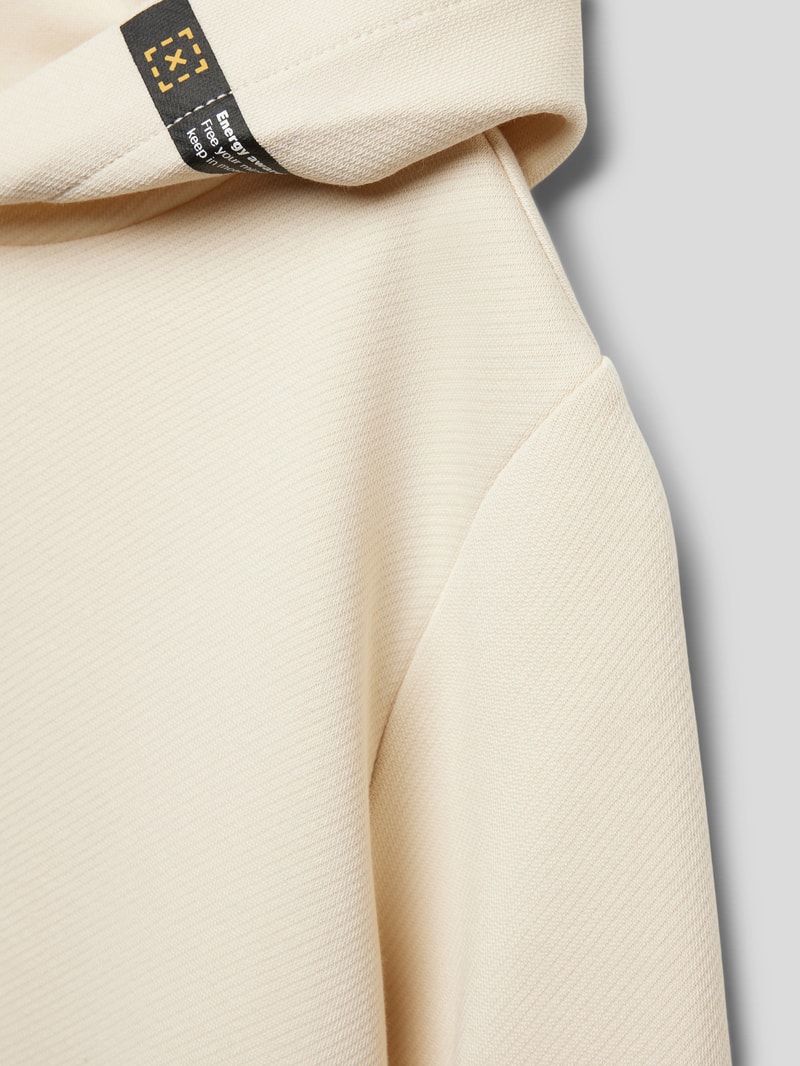 Hoodie mit Kapuze in ecru