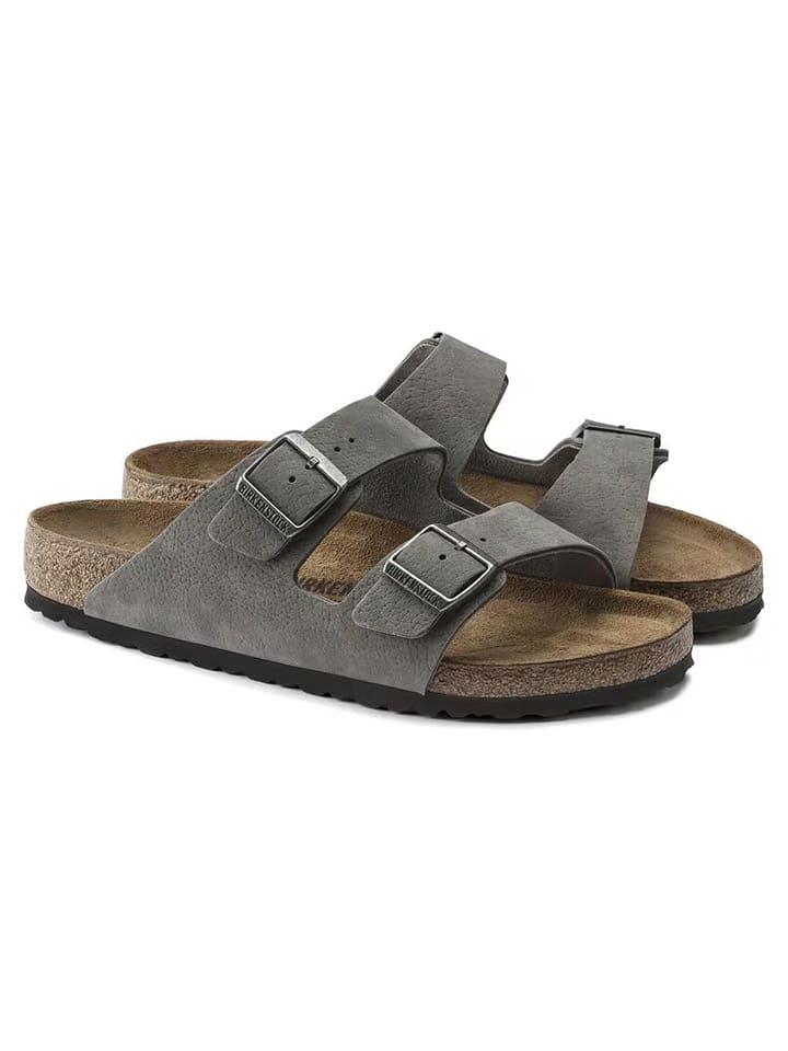 Birkenstock Leder-Pantoletten 