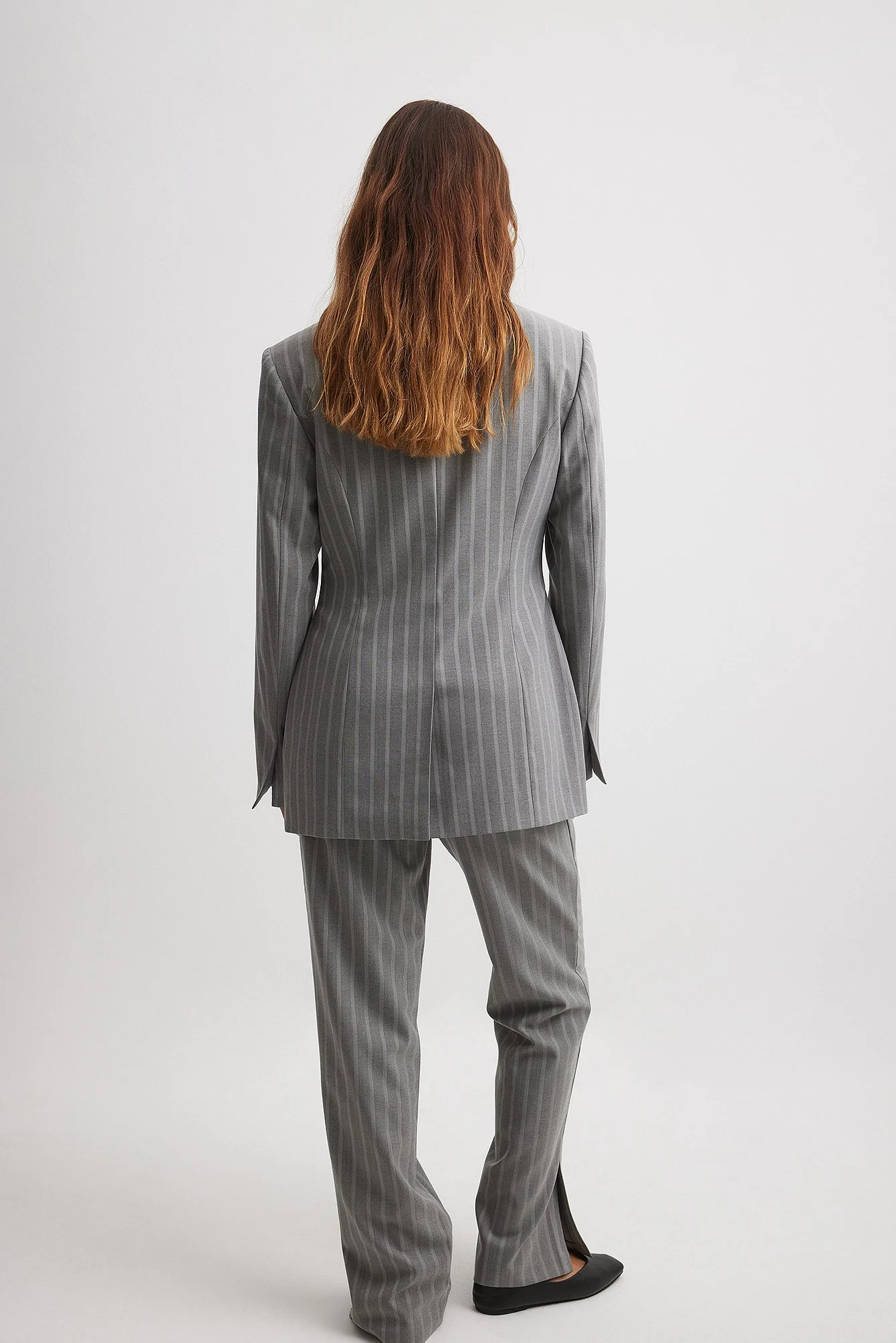 Taillierter Blazer mit Streifen