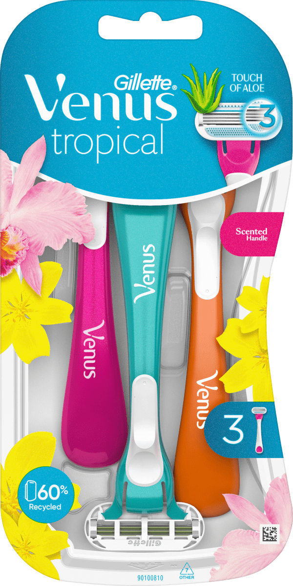 Einwegrasierer, Tropical, 3 St