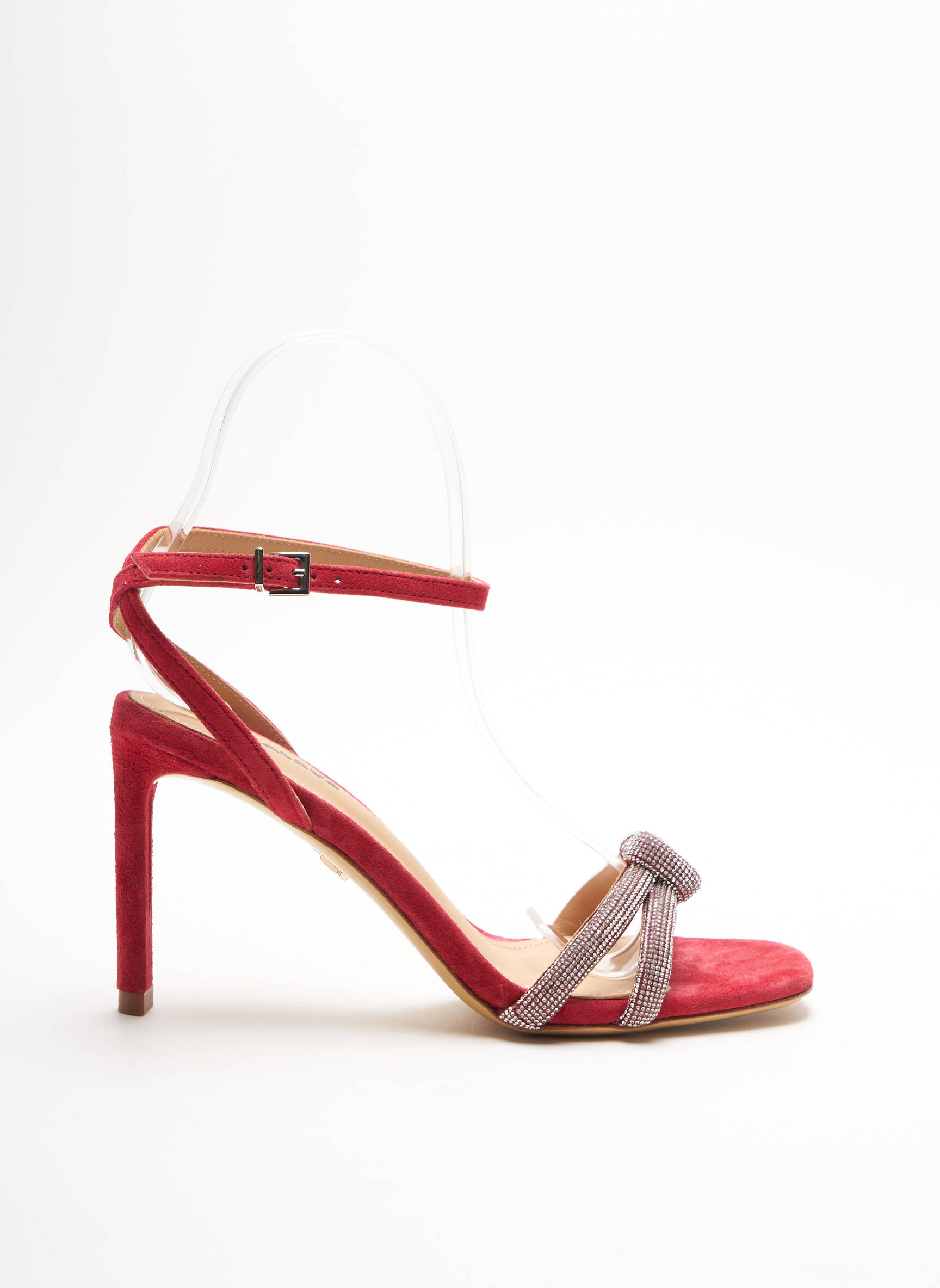 Lola Cruz Sandales Nu Pieds Femme couleur rouge