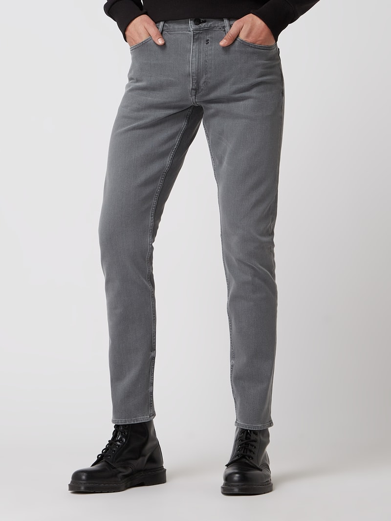 Extra Slim Fit Jeans mit Stretch-Anteil Modell 'Jaari' in mittelgrau