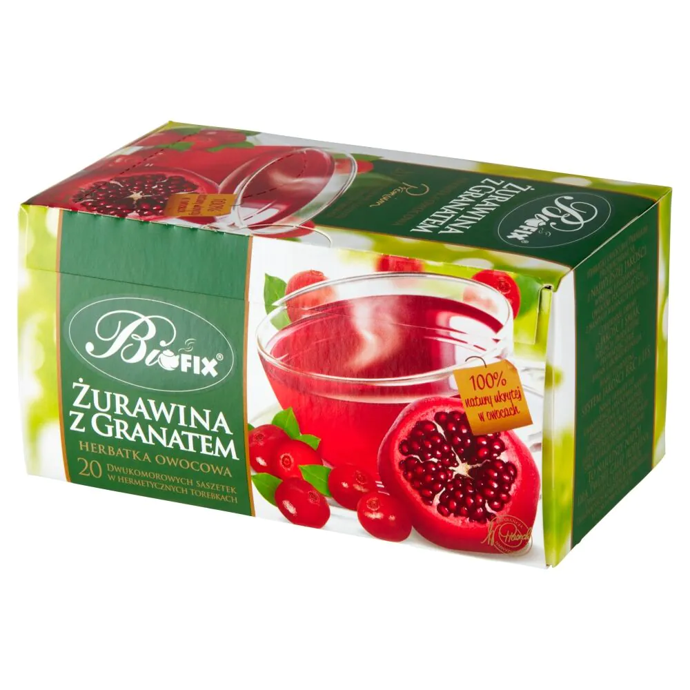 „Bifix Premium“ arbata, spanguolių ir granatų skonio