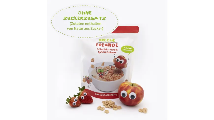 Freche Freunde Bio Frühstücks-Kringel Apfel & Erdbeere 125 g