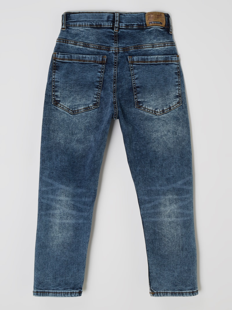 Loose Fit Jeans mit Stretch-Anteil in jeans