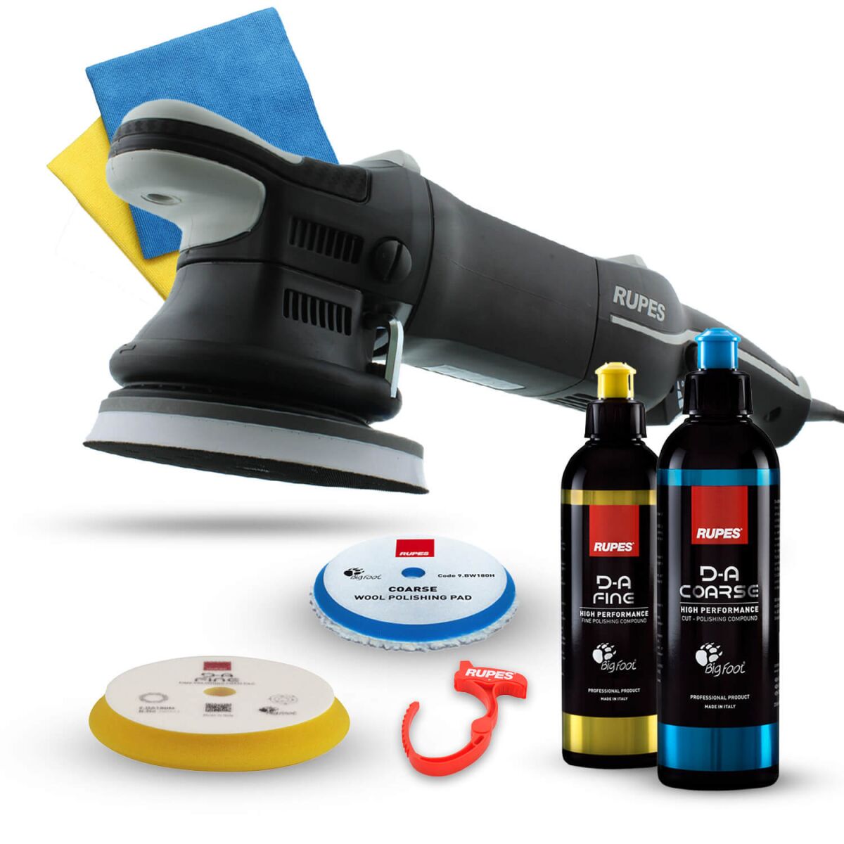 Rupes BigFoot LHR 15MarkIII Exzenterpoliermaschine Basis Kit, 8-teilig