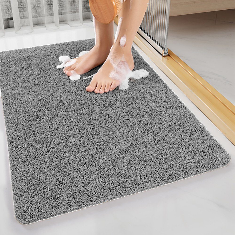 Badematte Duschmatte rutschfeste Luffa-Duschmatte Deliana.home, PVC, Geeignet für Innen Dusche rutschfeste Bad Matte