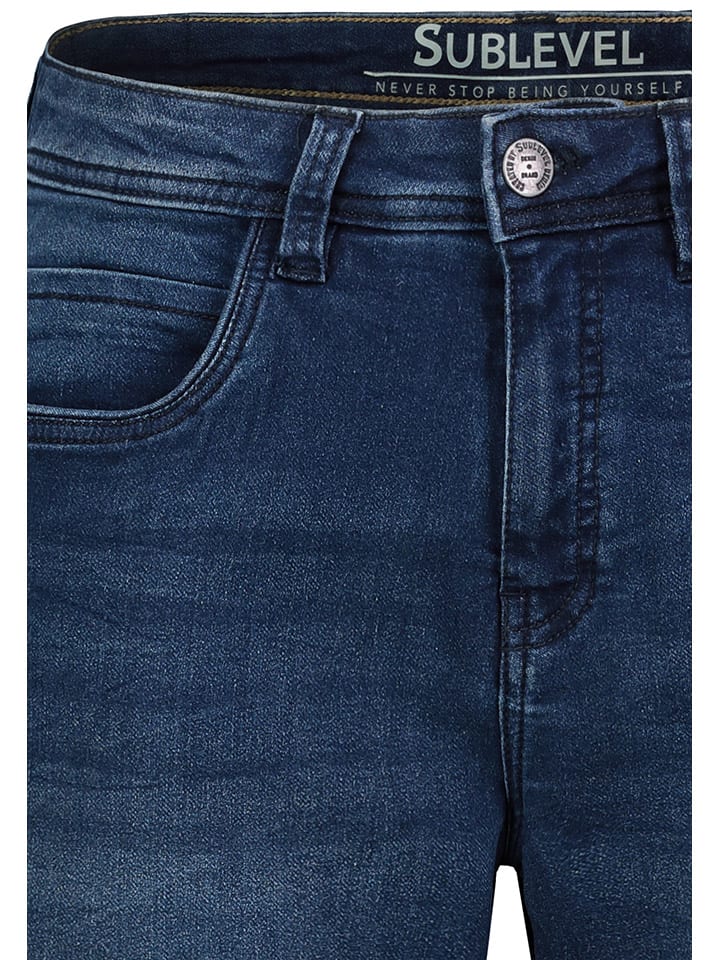 Sublevel Jeans - Modern Straight -  in Dunkelblau günstig kaufen