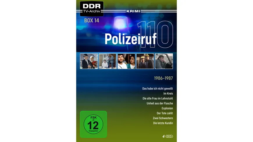 Polizeiruf 110 - Box 14  - mit Sammelrücken (DDR TV-Archiv)  [4 DVDs]