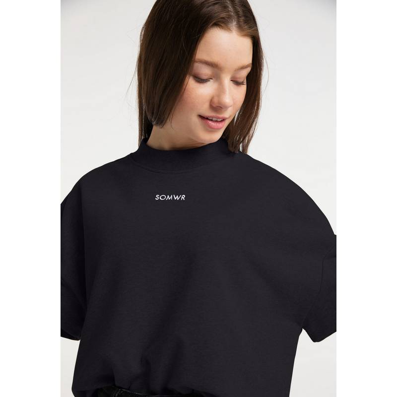 SOMWR Short Sleeve Crewneck Sweater Sweatshirt Damen