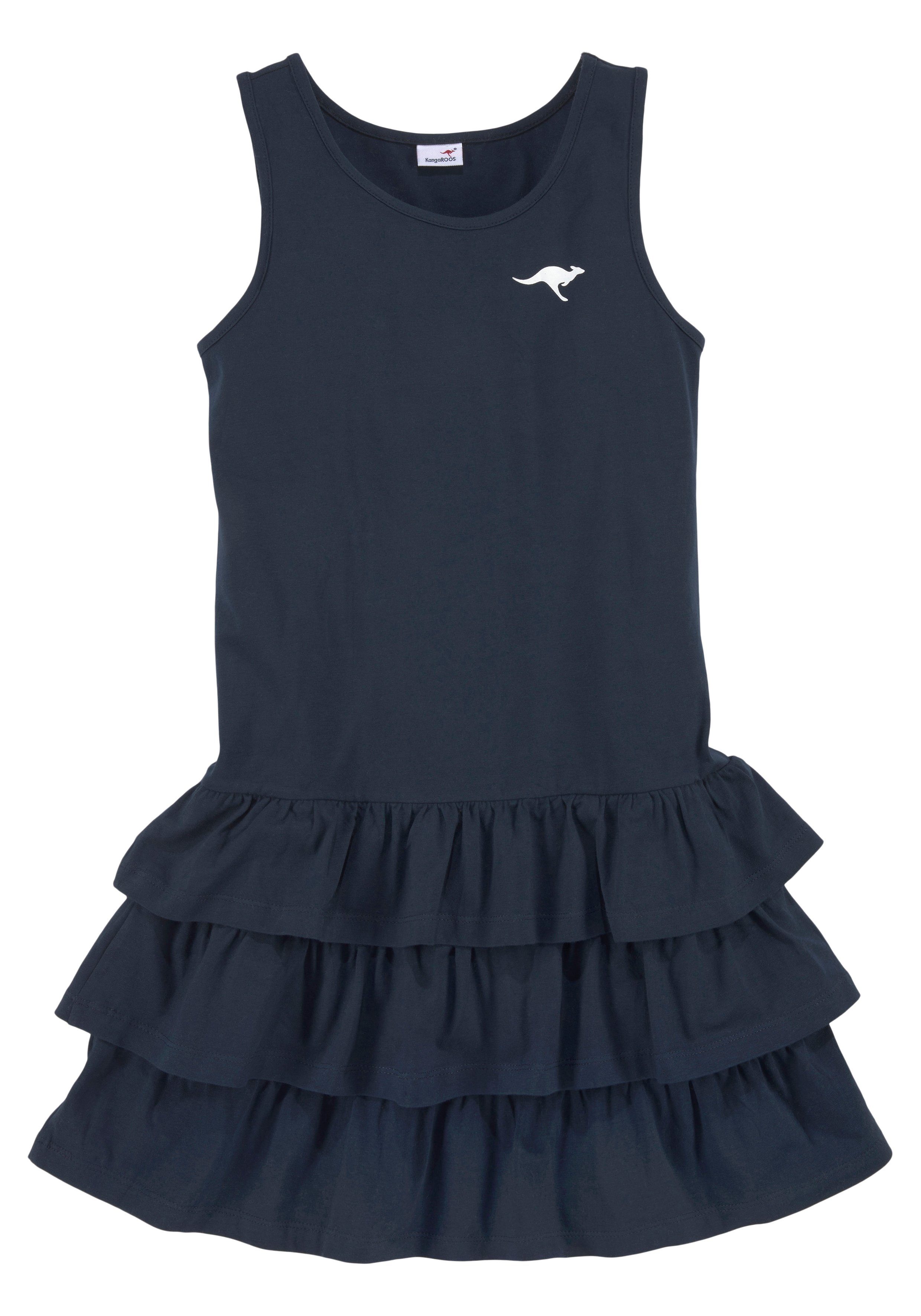 KangaROOS Volantkleid mit breiten Trägern