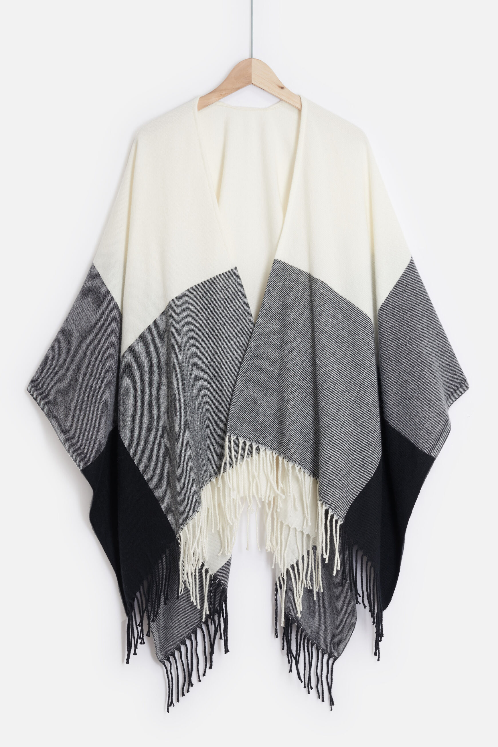 poncho flora ivoire femme