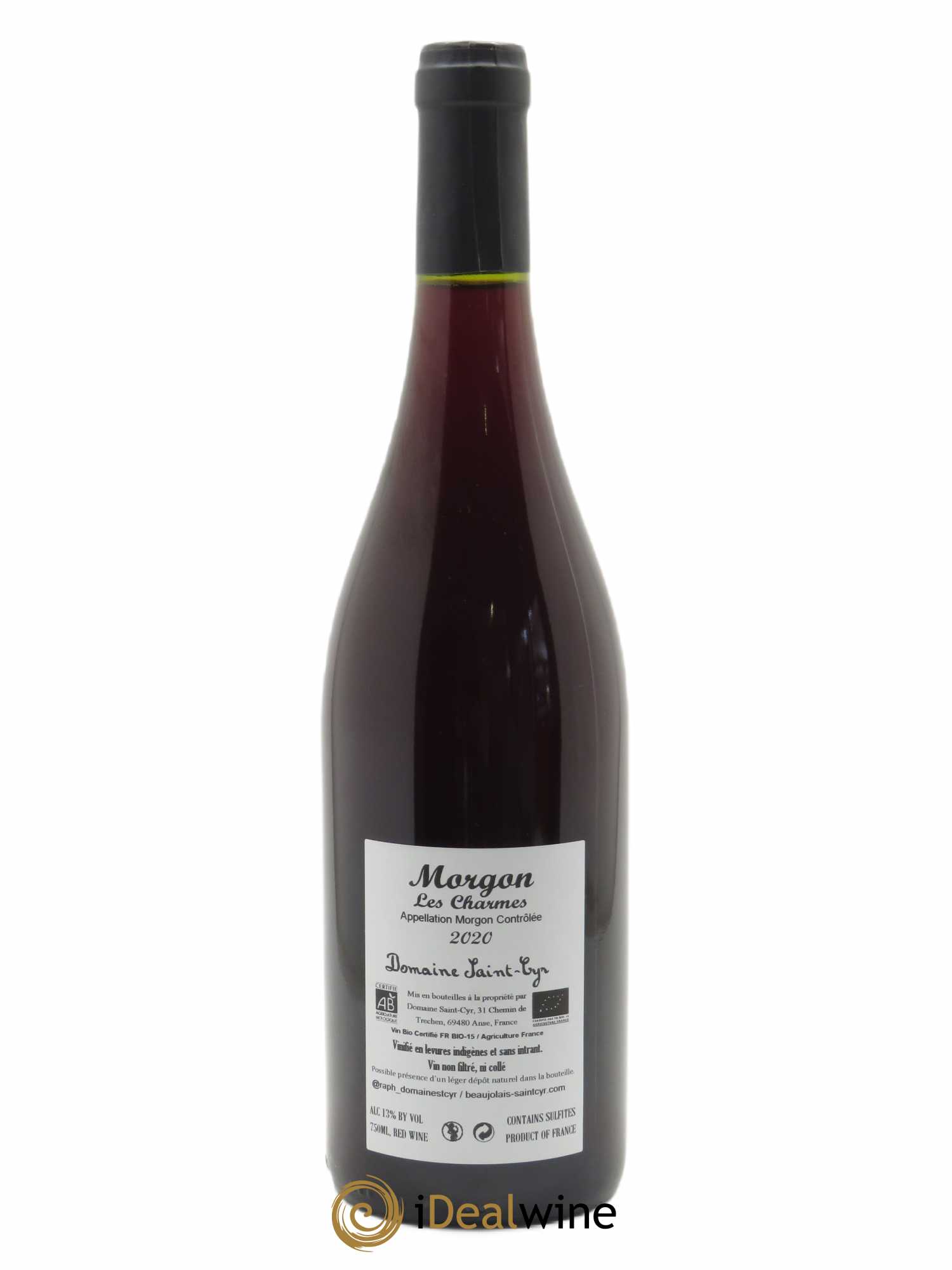 Morgon Les Charmes Domaine Saint-Cyr  2020 - Lot de 1 Bouteille