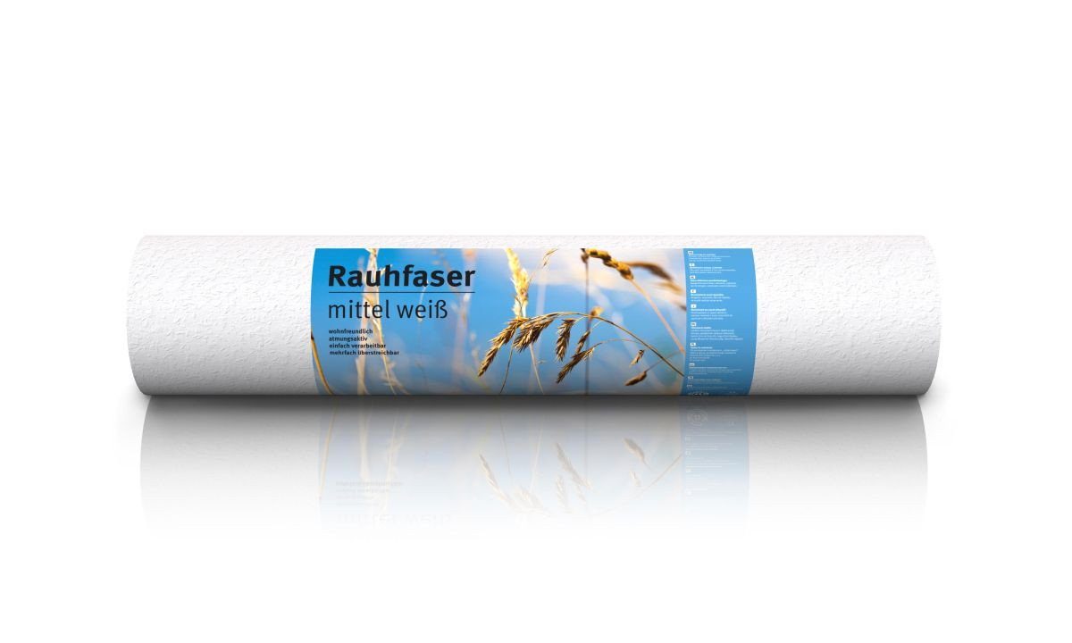 Erfurt Papiertapete Erfurt Rauhfaser mittel weiß 20 x 0,53 m