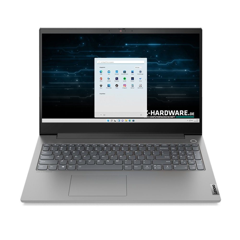 Lenovo ThinkBook i5 10300H, 16GB RAM, 256GB+1000GB NVMe SSD, Win 11Pro Gaming-Notebook (39,60 cm/15.6 Zoll, Intel Core i5, NVIDIA GTX 1650, 256 GB SSD, beleuchtete Tastatur)
