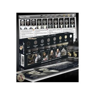 Black and White Paint Set