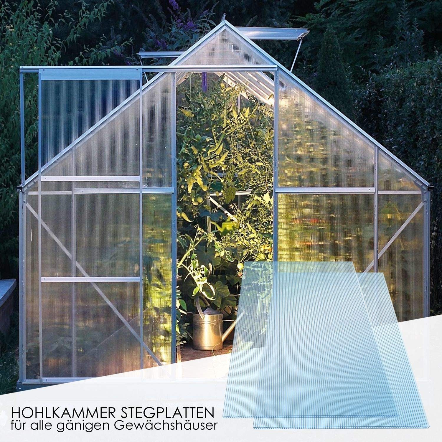 Kaiser plastic Gewächshaus Gewächshausplatten 6 - 10 mm