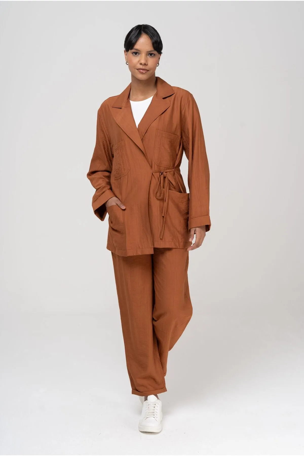 Olcay  Zweiteiler - Braun - Relaxed Fit