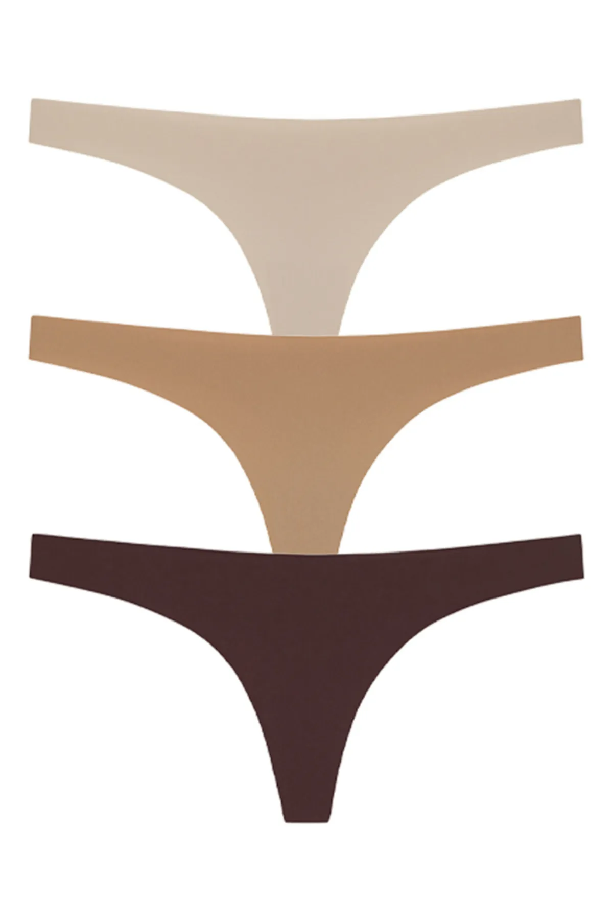 Cottonhill  Lasergeschnittene Damen-Tangas im 3er-Pack